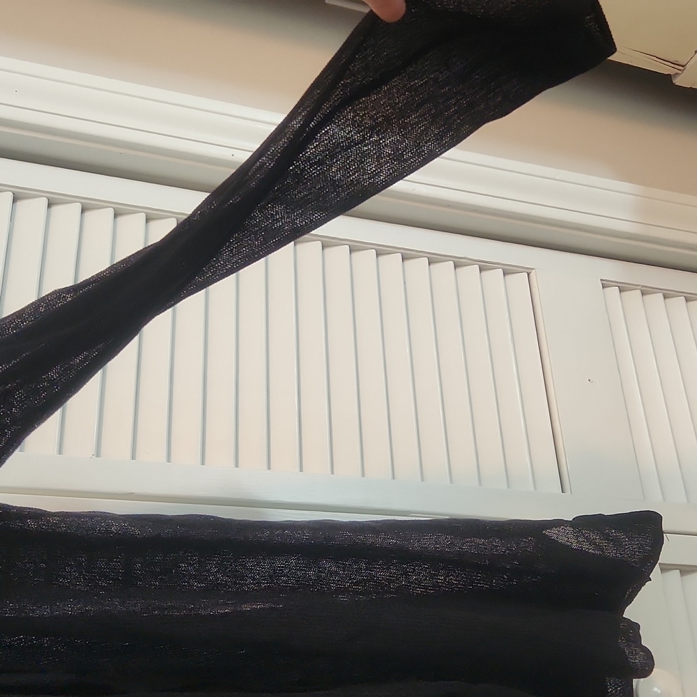 NWT Peck & Peck Black Sheer Cover Shirt/Jacket - Picture 3 of 7